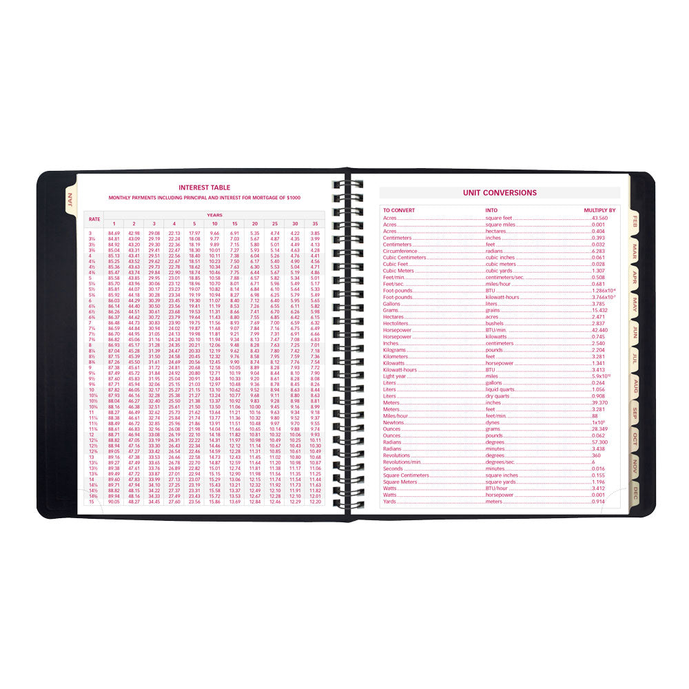 Essential Weekly/Monthly Planner, 2027, Black CB850.BLK-27 Brownline