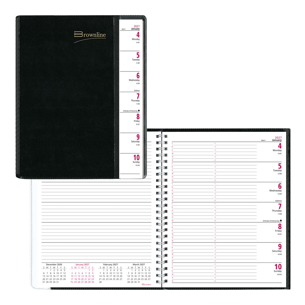 Pre-Vu Weekly Appointment Book, 2027 - Black CB920.BLK-27
