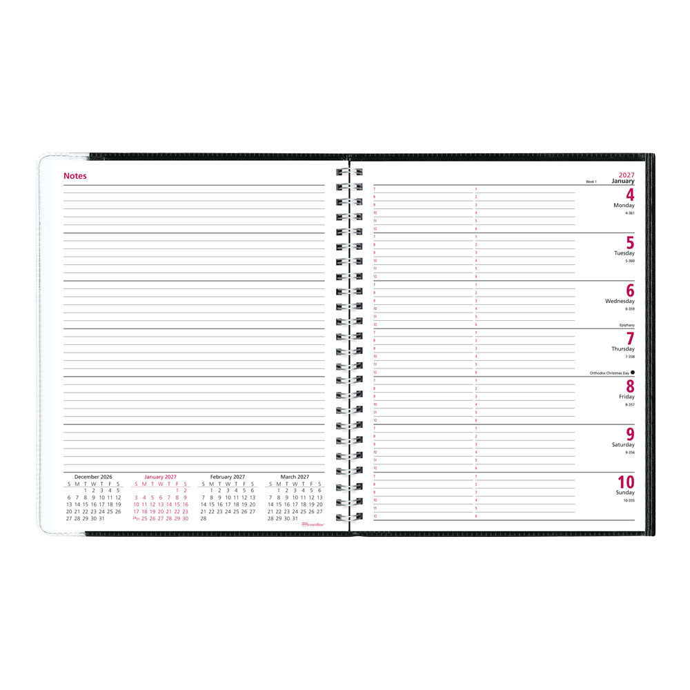 Pre-Vu Weekly Appointment Book, 2027 - Black CB920.BLK-27