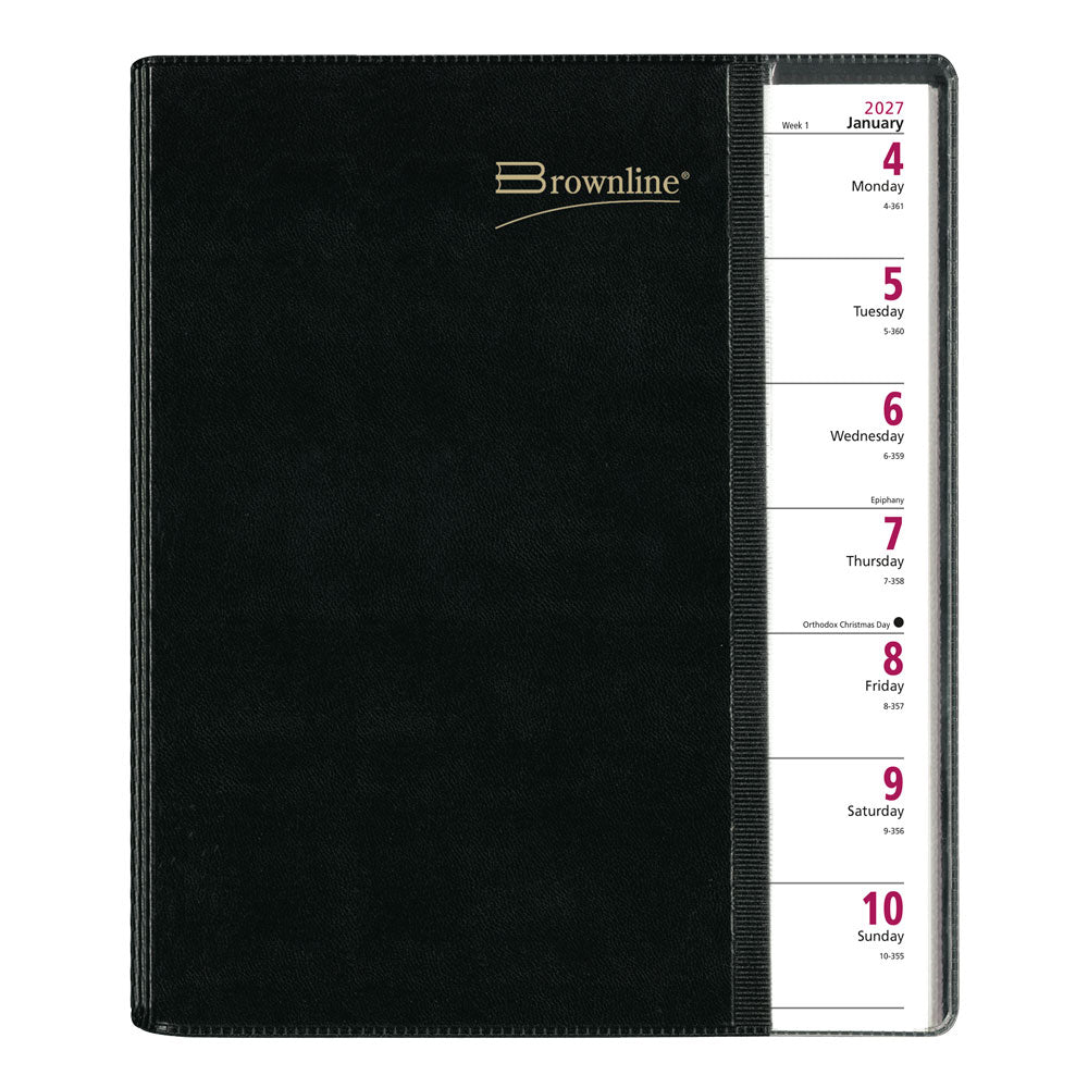 Pre-Vu Weekly Appointment Book, 2027 - Black (CB925.BLK-27)