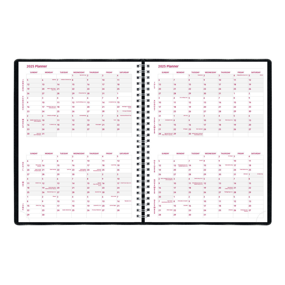 Essential Weekly Appointment Book 2025, English, CB950.BLK#color_black