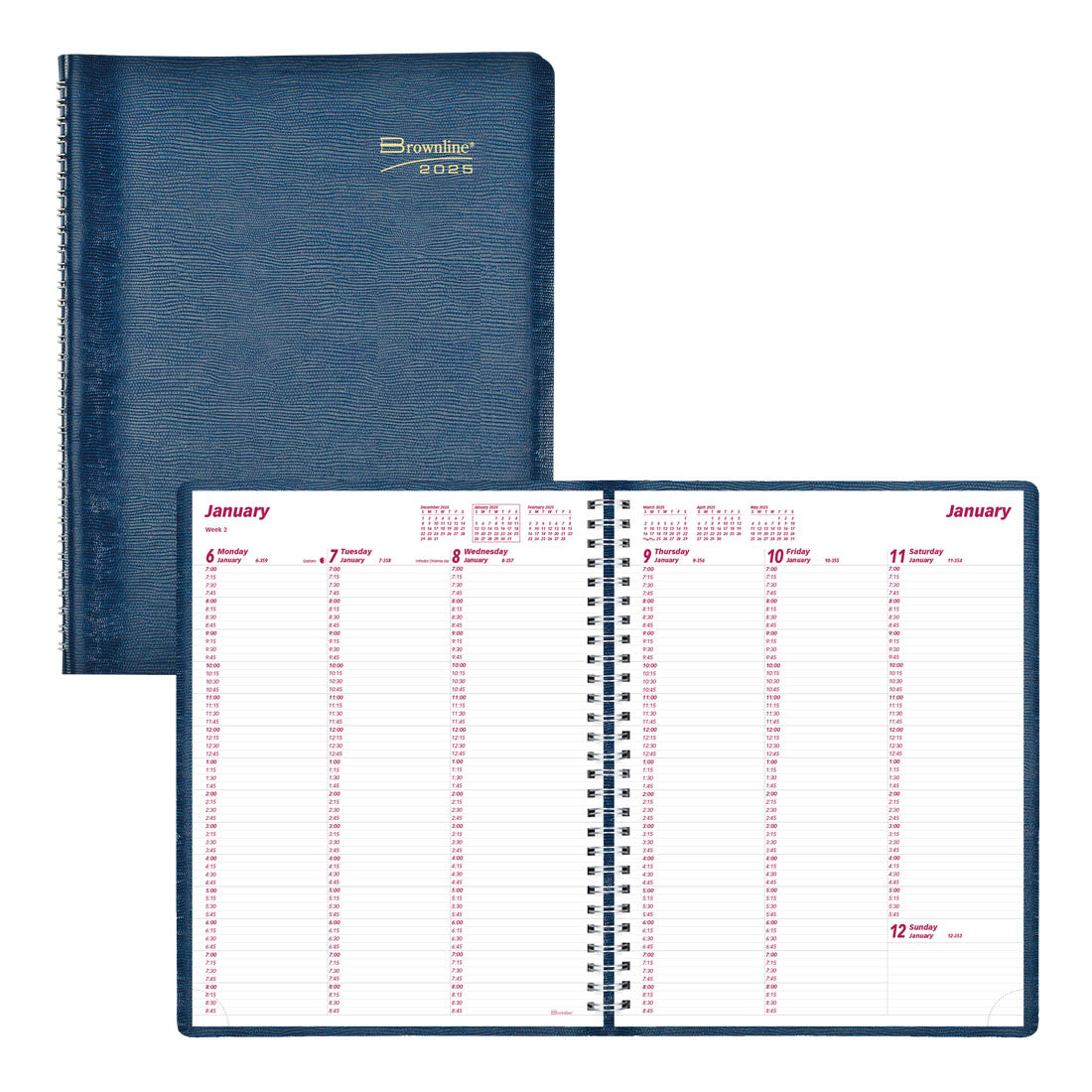 Essential Weekly Appointment Book 2025, English, CB950.BLU#color_blue