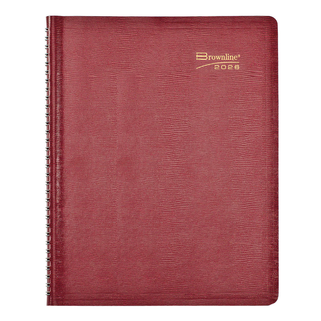 Brownline Essential Weekly Appointment Book, 2026 CB950.BLK-26, CB950.BLU-26, CB950.RED-26 #color_red