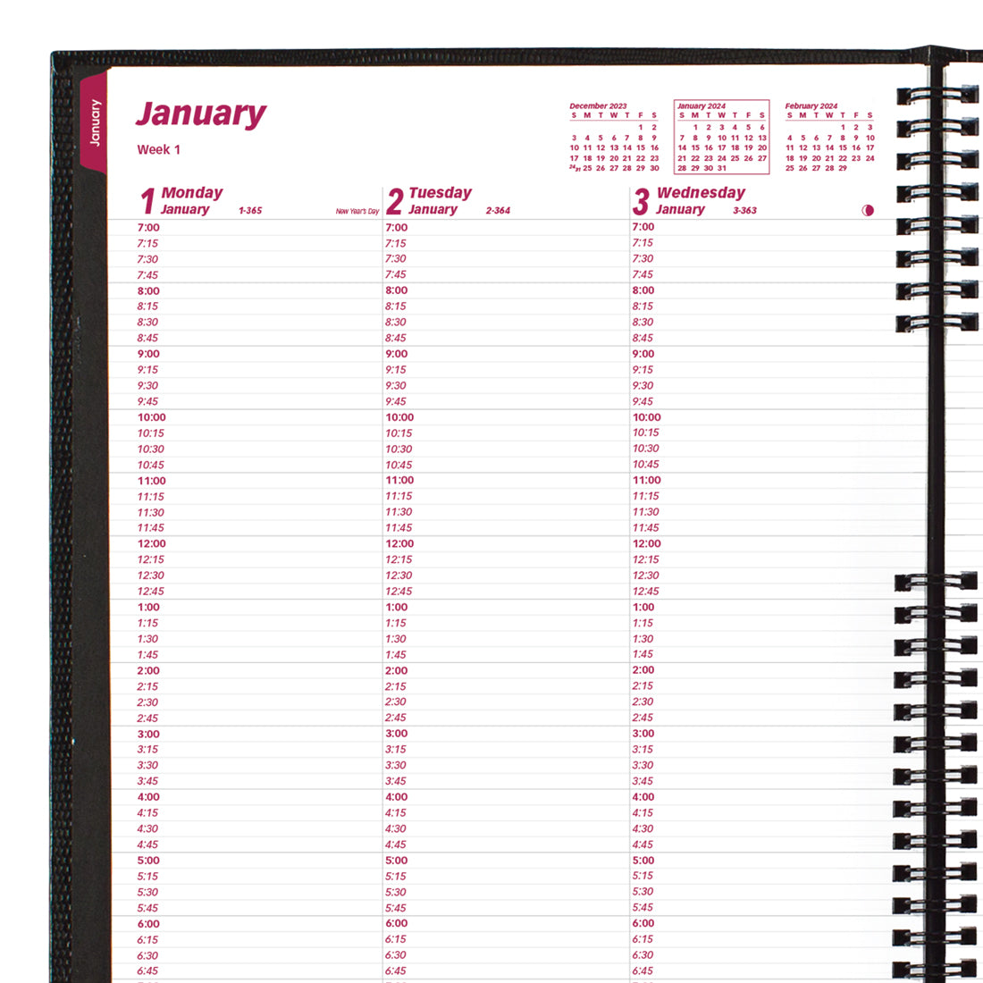 CoilPro Weekly Appointment Book 2024#color_black
