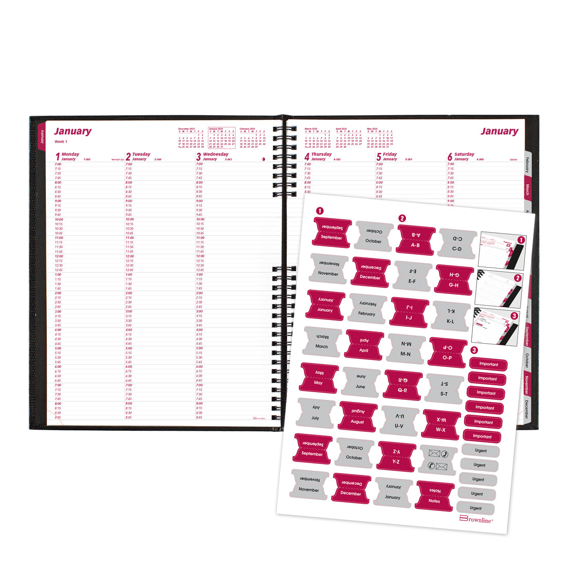 CoilPro Weekly Appointment Book 2024#color_black