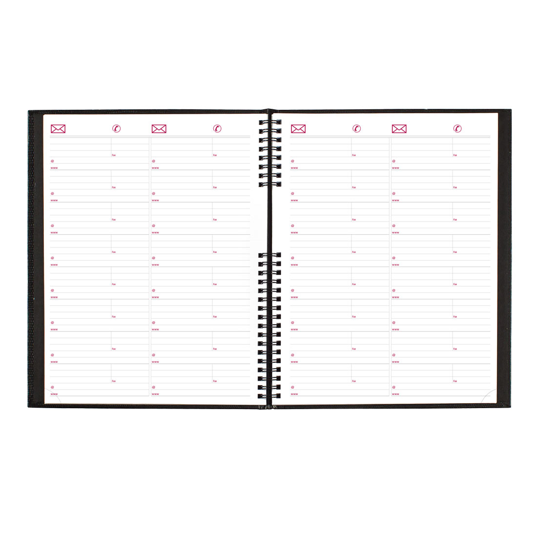 Brownline CoilPro™ Weekly Appointment Book, 2026 CB950C.BLK-26, CB950C.RED-26 #color_black