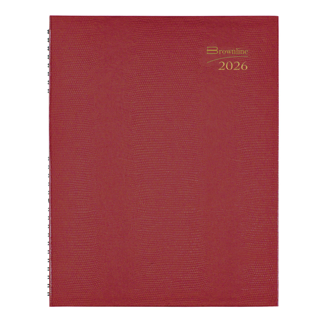 Brownline CoilPro™ Weekly Appointment Book, 2026 CB950C.BLK-26, CB950C.RED-26 #color_red