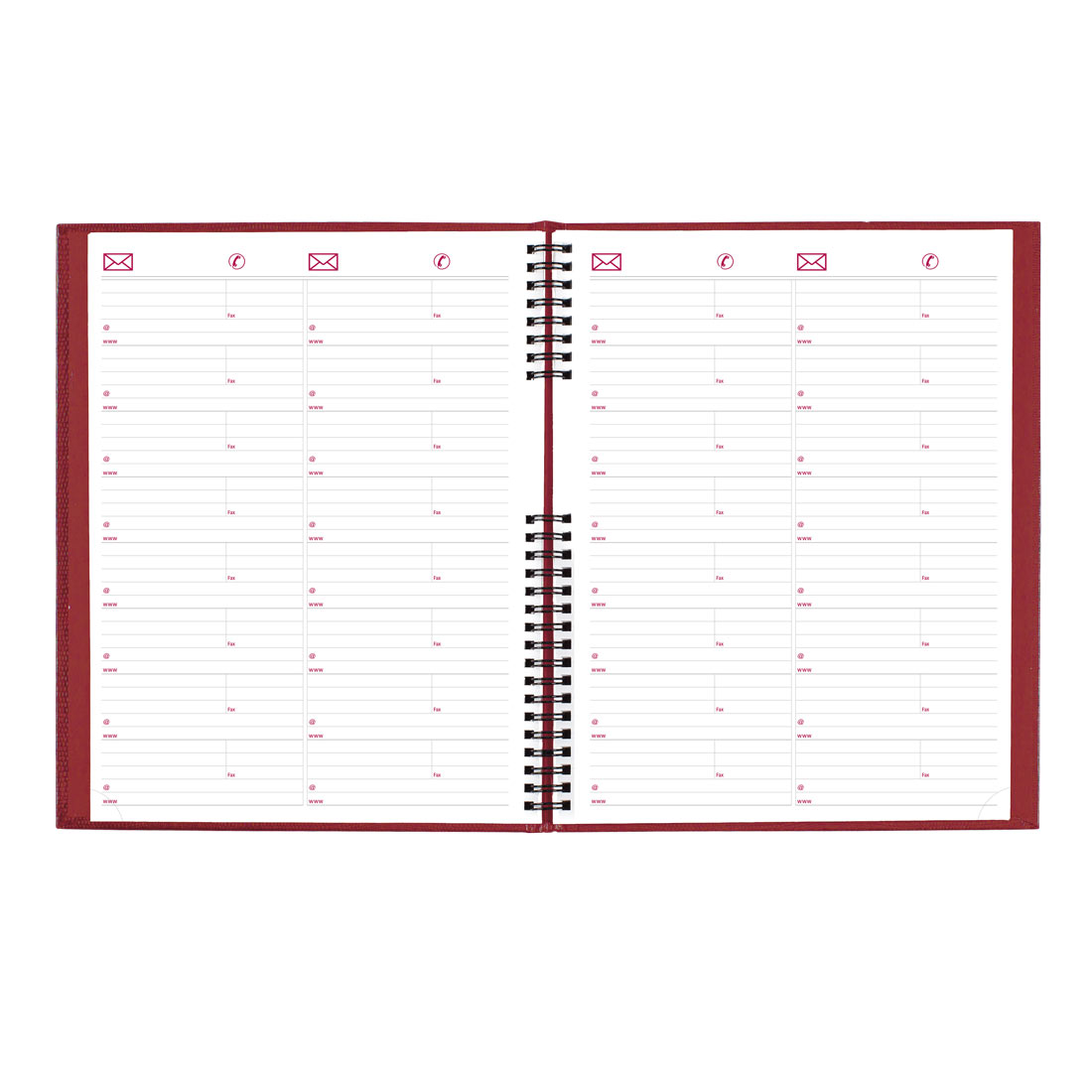 Brownline CoilPro™ Weekly Appointment Book, 2026 CB950C.BLK-26, CB950C.RED-26 #color_red