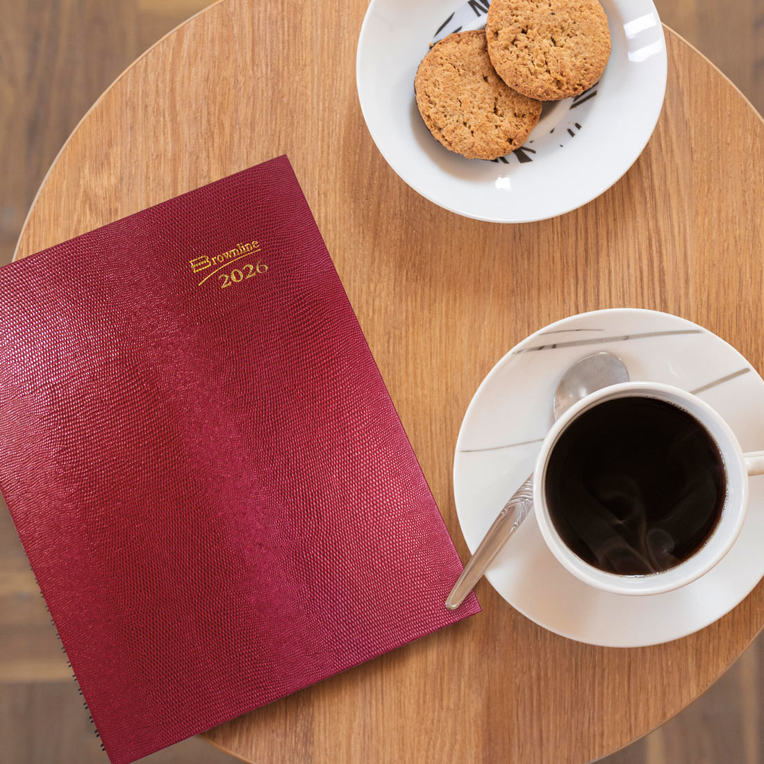 Brownline CoilPro™ Weekly Appointment Book, 2026 CB950C.BLK-26, CB950C.RED-26 #color_red