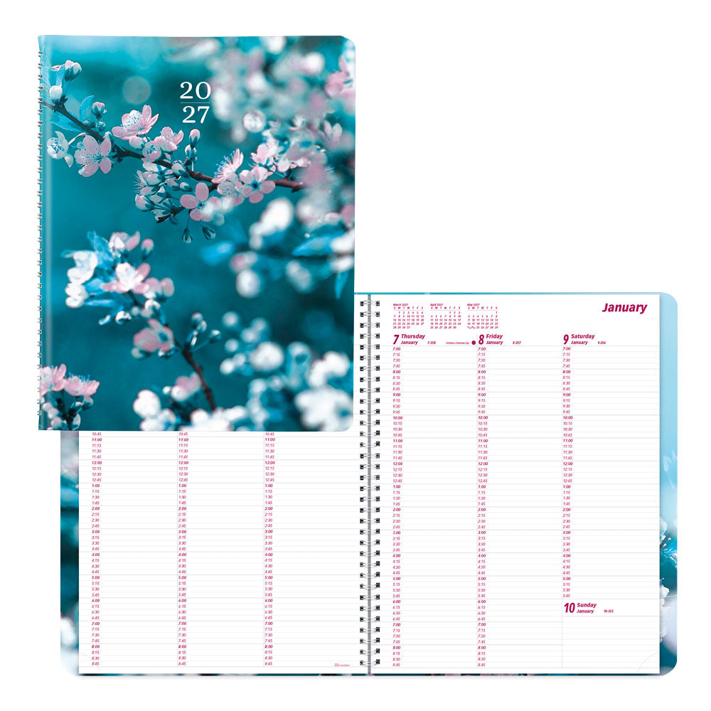 Nature Weekly Appointment Book, 2027 Cherry Blossoms CB950G.03-27 Brownline#color_cherry-blossoms