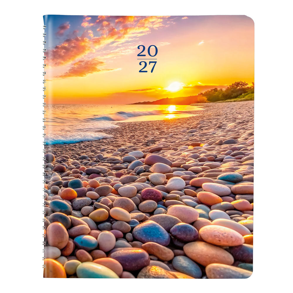 Nature Weekly Appointment Book, 2027 Pebble Beach CB950G.04-27 Brownline#color_pebble-beach