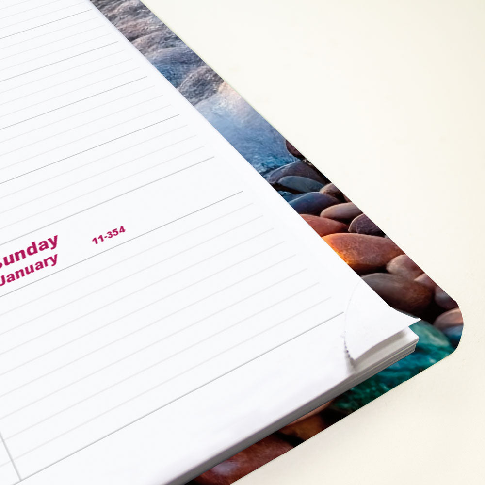 Nature Weekly Appointment Book, 2027 Pebble Beach CB950G.04-27 Brownline#color_pebble-beach