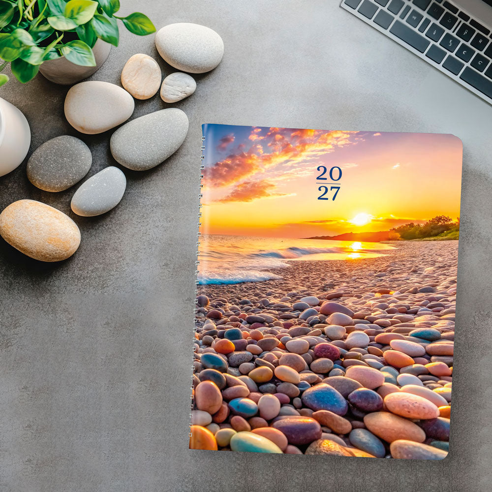 Nature Weekly Appointment Book, 2027 Pebble Beach CB950G.04-27 Brownline#color_pebble-beach