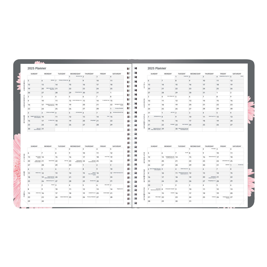 Pink Daisy Weekly Planner 2025, CB950G.05