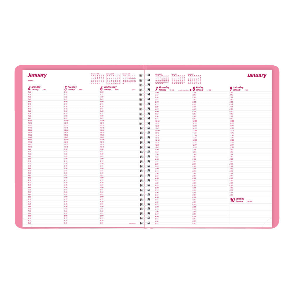 Pink Weekly Appointment Book, 2027, Pink CB950G.05-27 Brownline