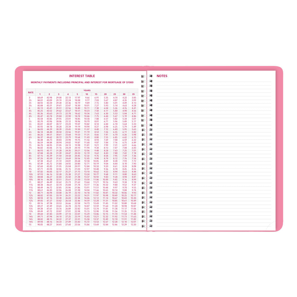 Pink Weekly Appointment Book, 2027, Pink CB950G.05-27 Brownline