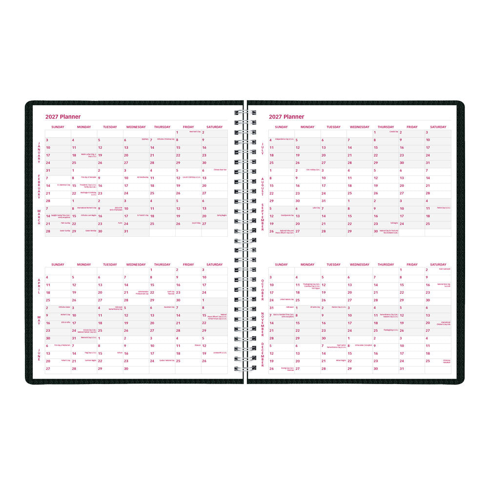 DuraFlex Weekly Appointment Book, 2027 Black CB950V.BLK-27 Brownline#color_black