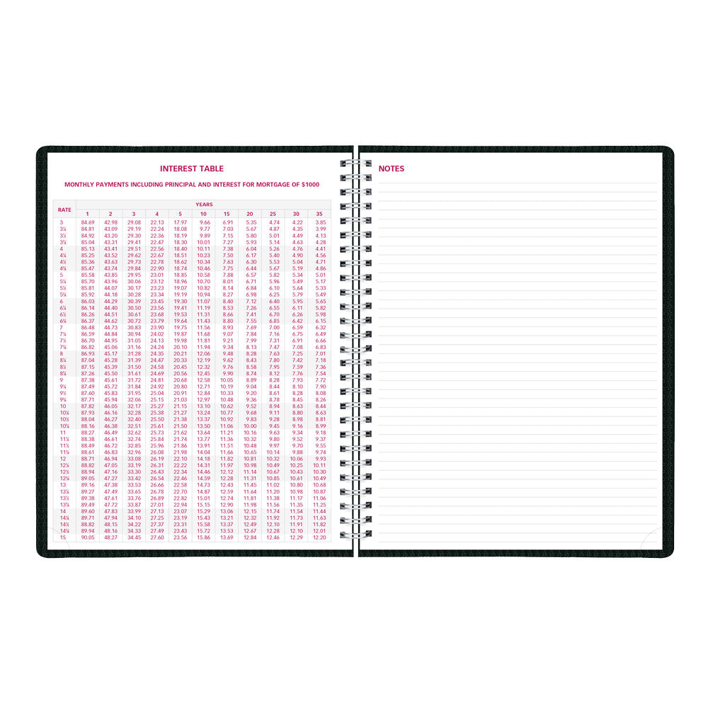 DuraFlex Weekly Appointment Book, 2027 Black CB950V.BLK-27 Brownline#color_black