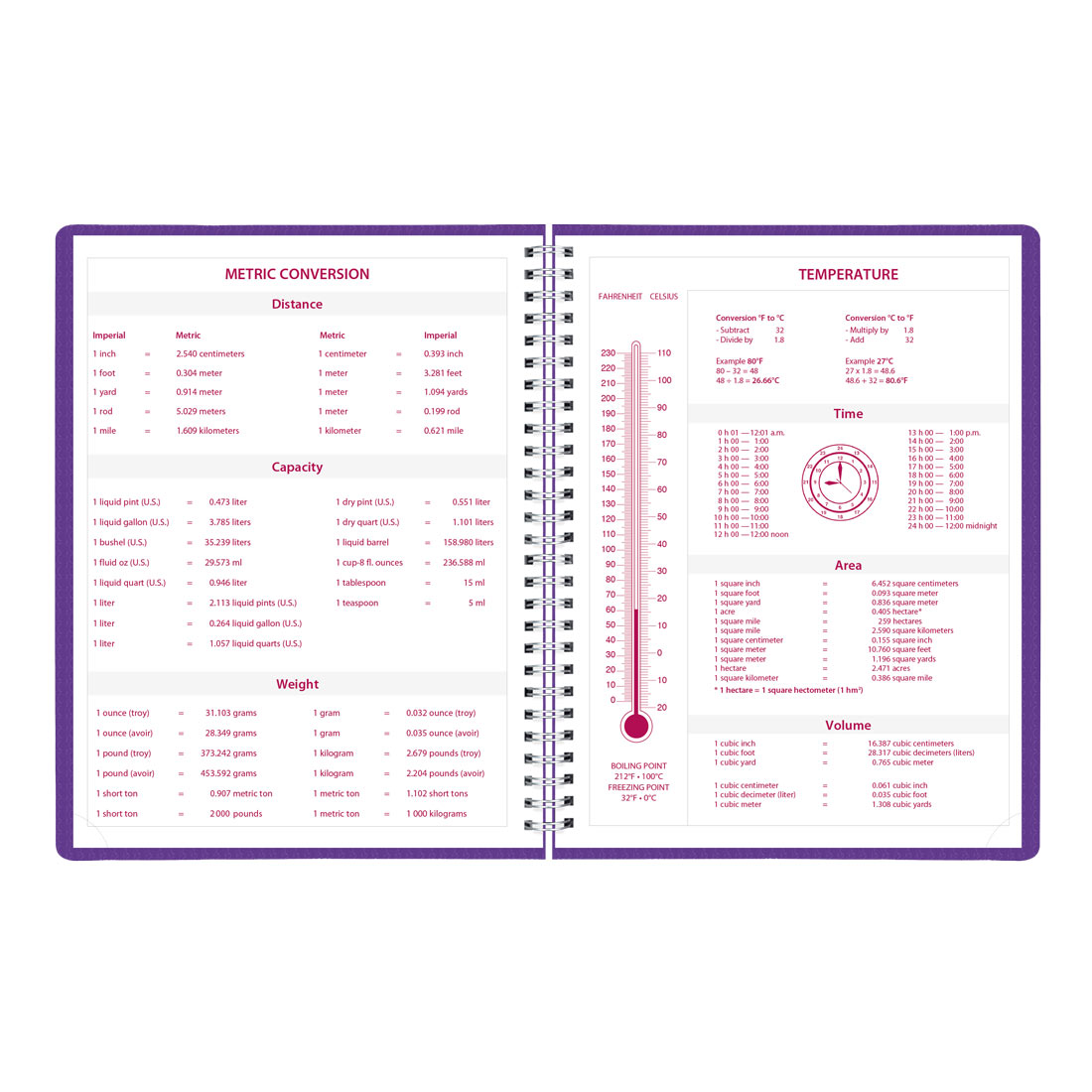 Brownline DuraFlex Weekly Appointment Book, 2026 CB950V.PUR-26, CB950V.BLK-26 #color_purple