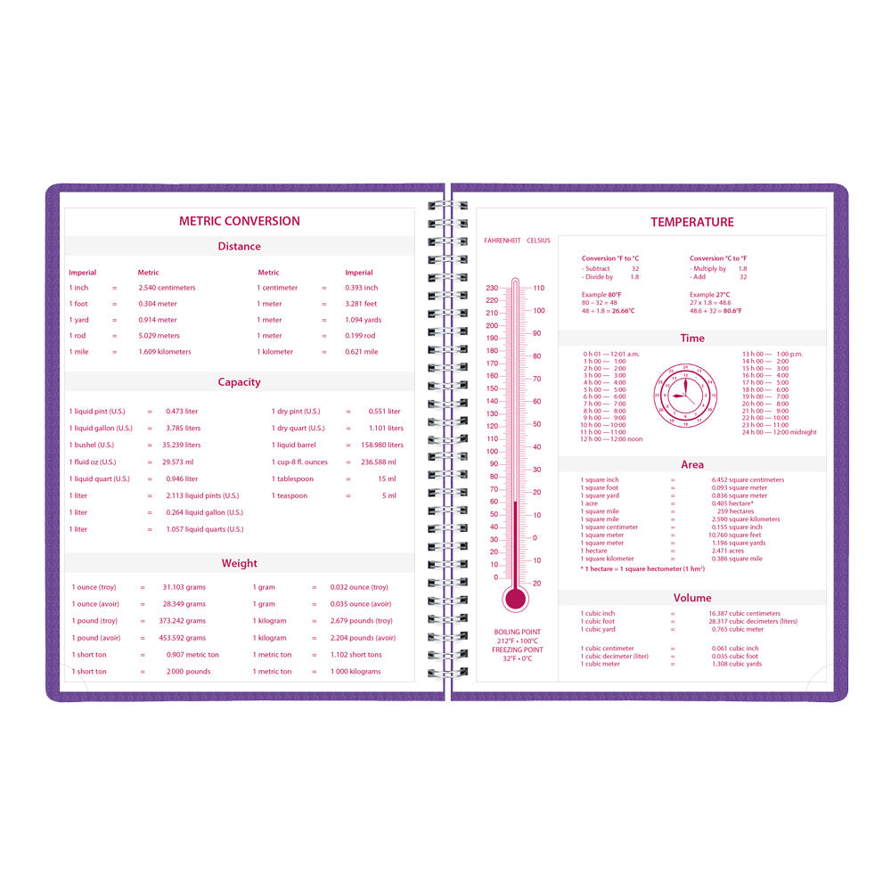 DuraFlex Weekly Appointment Book, 2027 Purple CB950V.PUR-27 Brownline#color_purple