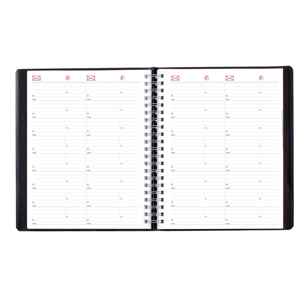 Essential Daily Four-Column Appointment Book, 2027, Black CB960.BLK-27 Brownline
