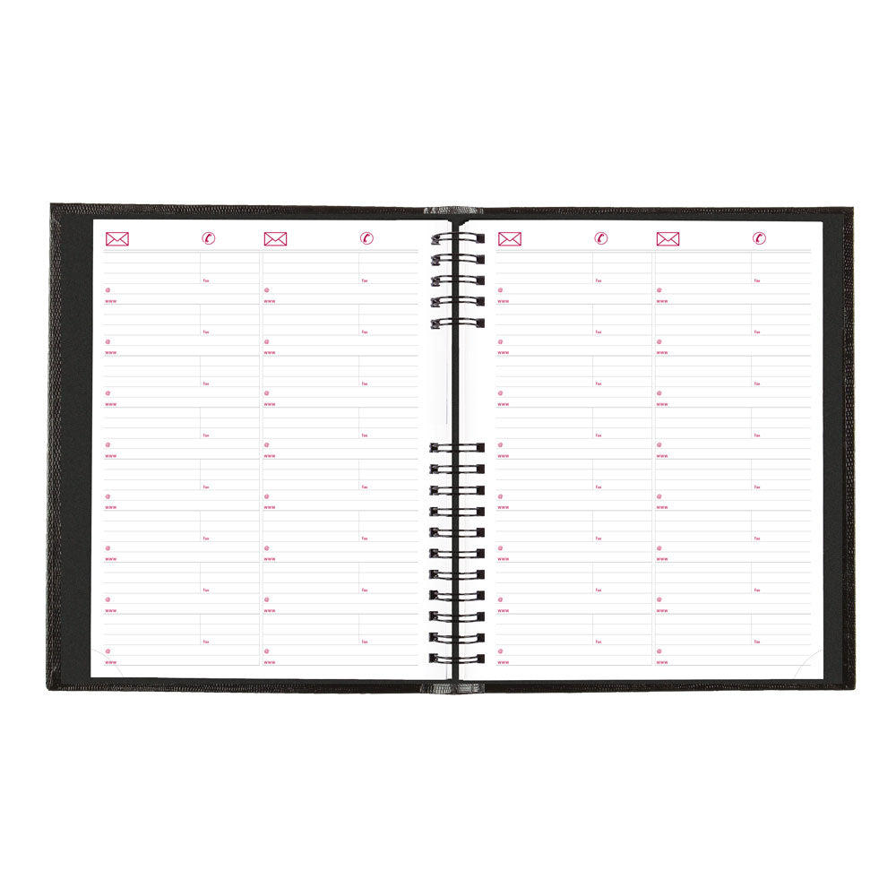 CoilPro™ Daily Four-Column Appointment Book, 2027, Black CB960C.BLK-27 Brownline