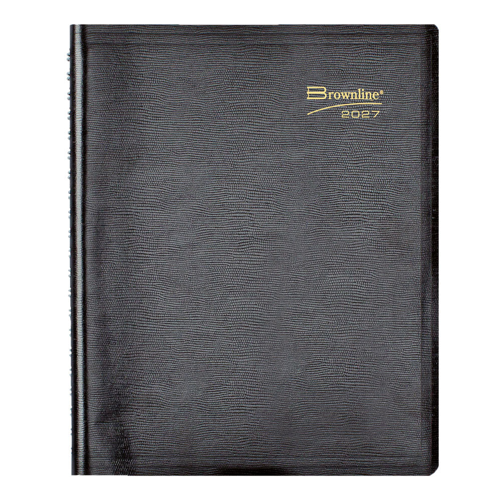 Essential Daily Appointment Book, 2027, Black CB965.BLK-27 Brownline