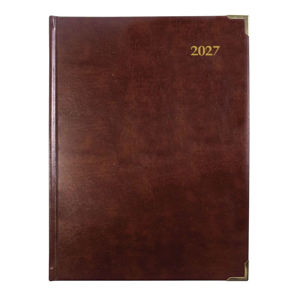 Executive Daily Appointment Book, 2027, Trilingual, Assorted CBE514.ASX-27 Brownline
