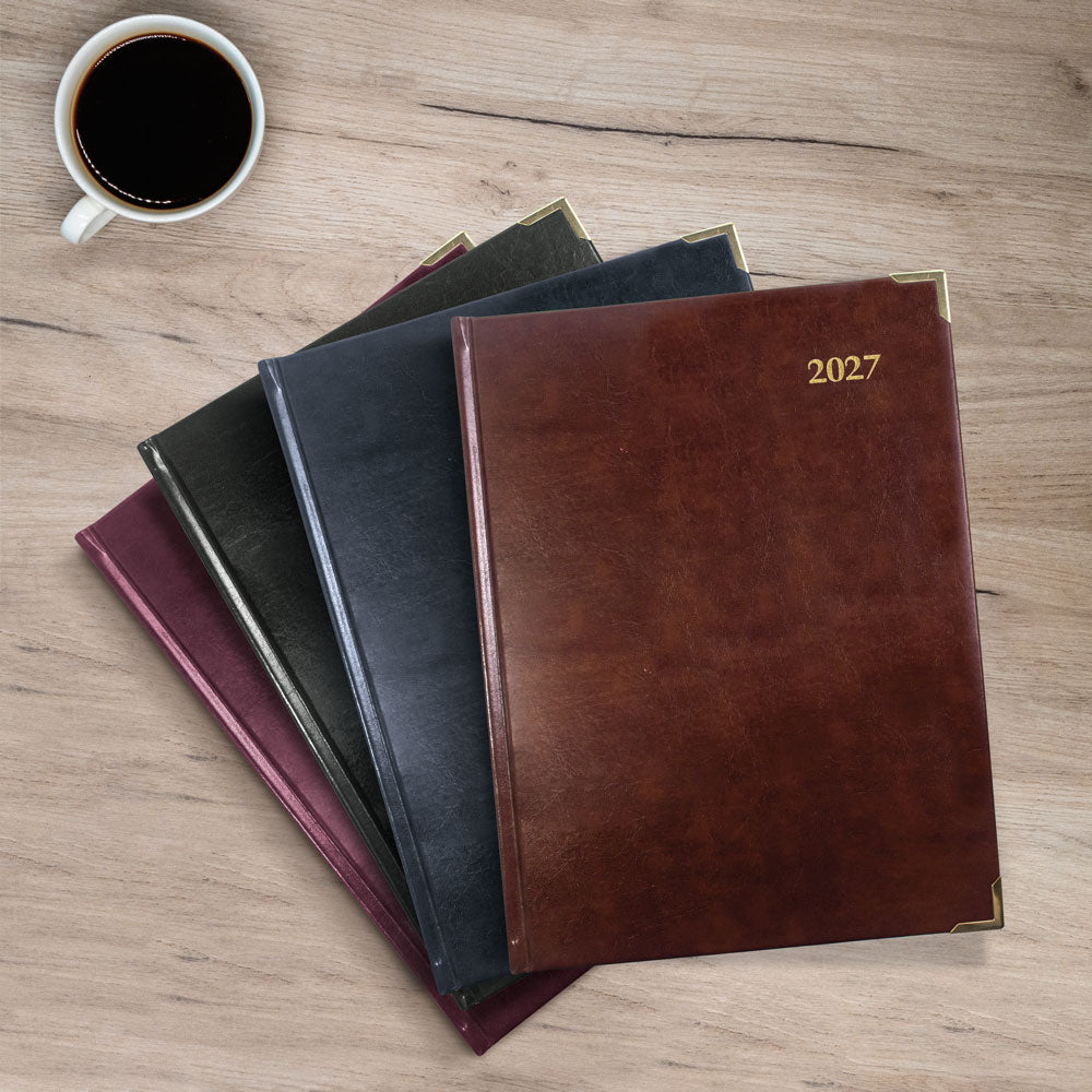 Executive Daily Appointment Book, 2027, Trilingual, Assorted CBE514.ASX-27 Brownline