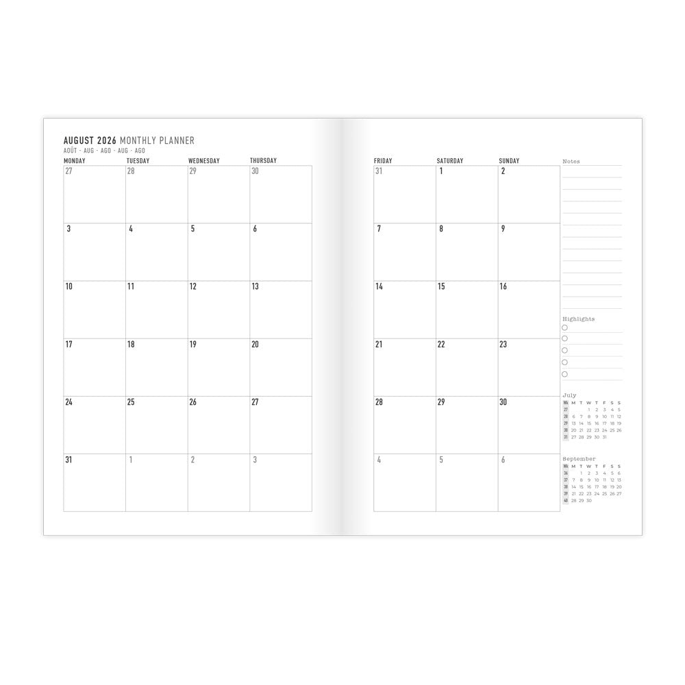 Letts A5 Planners Timeless Layout #color_botanics-green