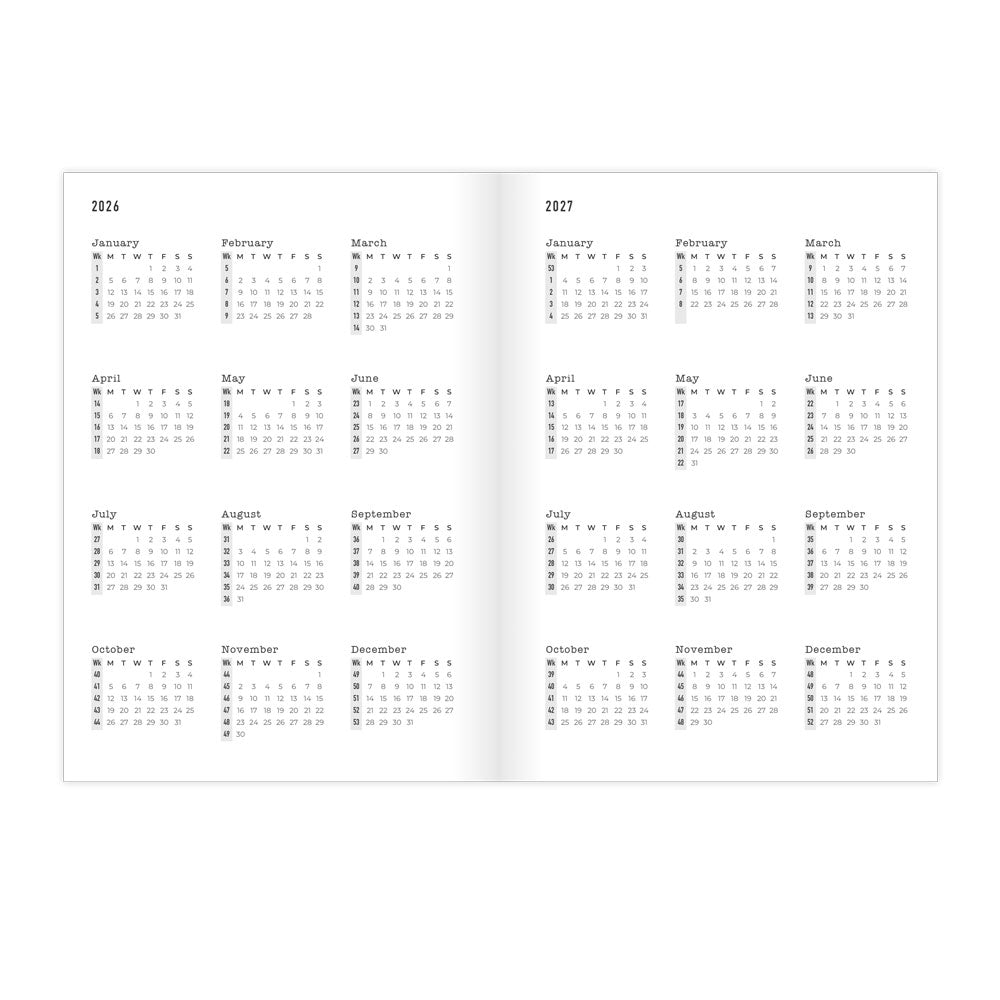 Letts A5 Planners Timeless Layout #color_stripes-lilac