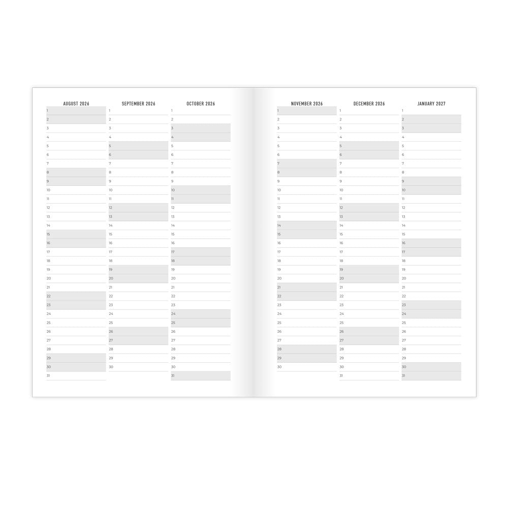 Letts A5 Planners Timeless Layout#color_stripes-sky