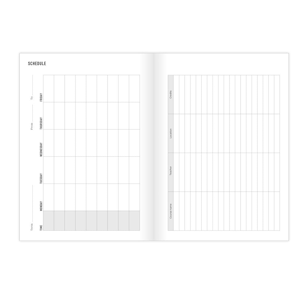Letts A5 Planners Timeless Layout #color_stripes-sky