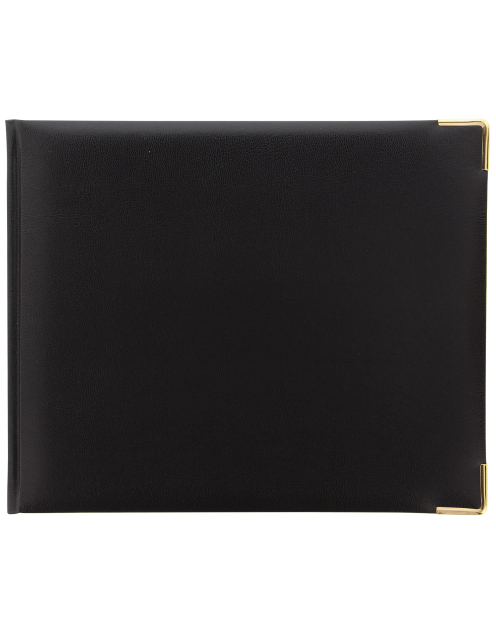 Classic Quarto Landscape Plain Guest Book Black #color_black