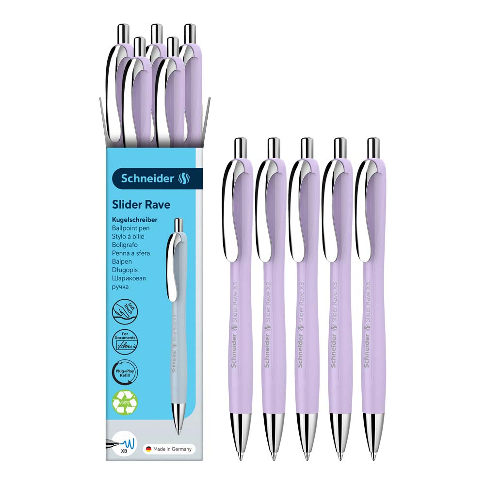 Rave Ballpoint Pen XB, Trend Edition, Box of 5 units#color_blossom