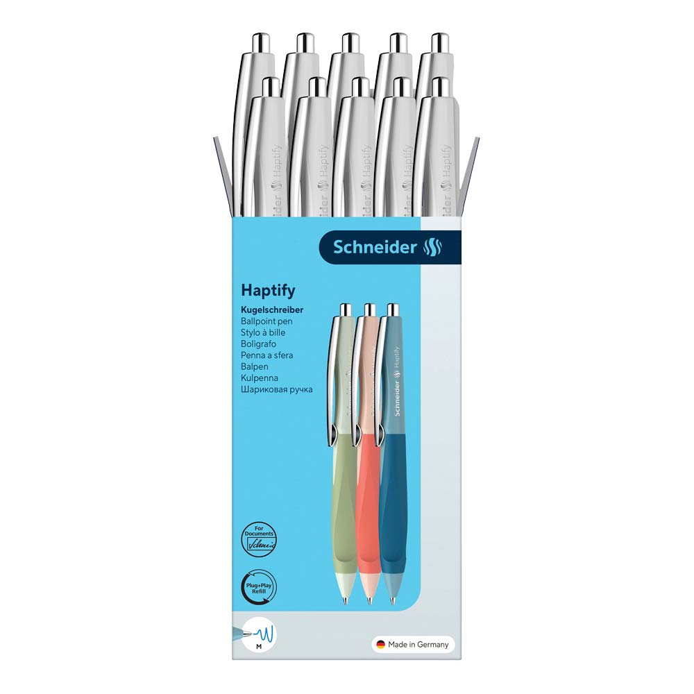 Haptify Ballpoint Pen M, Box of 10#color_white-lilac