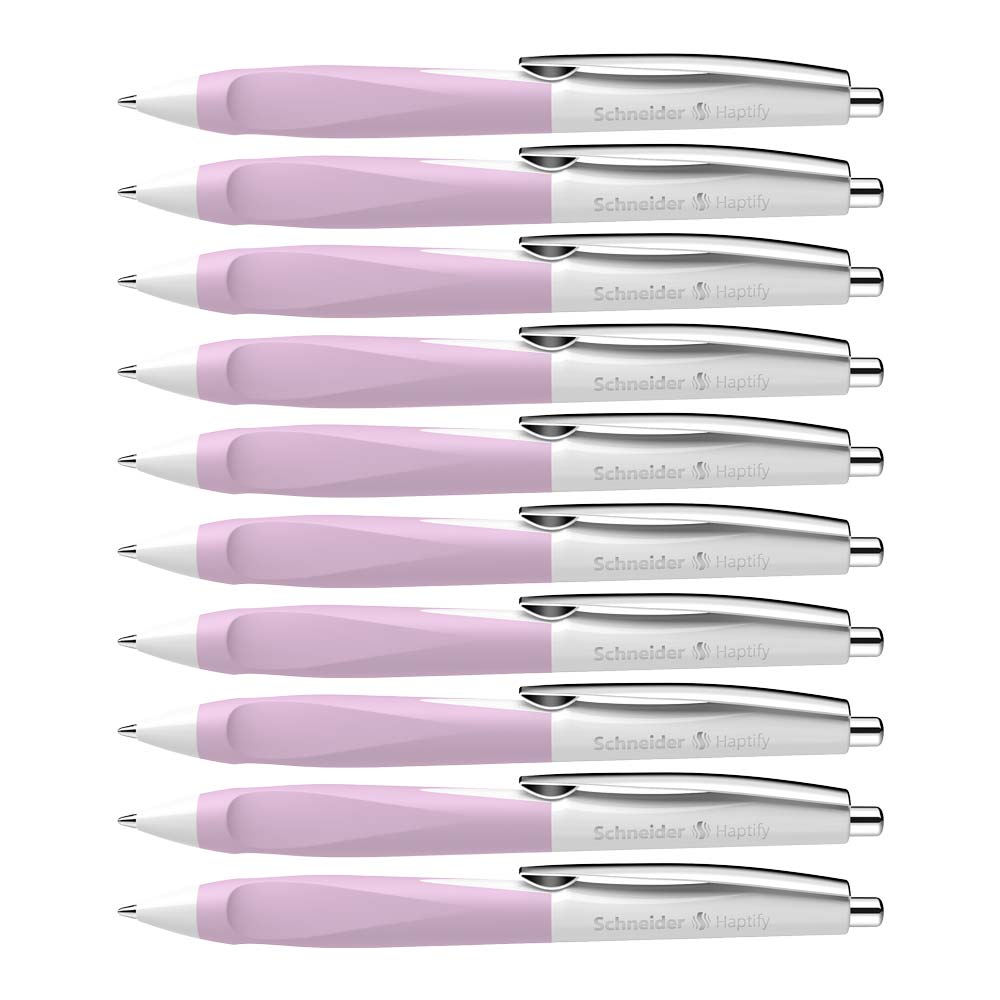 Haptify Ballpoint Pen M, Box of 10#color_white-lilac