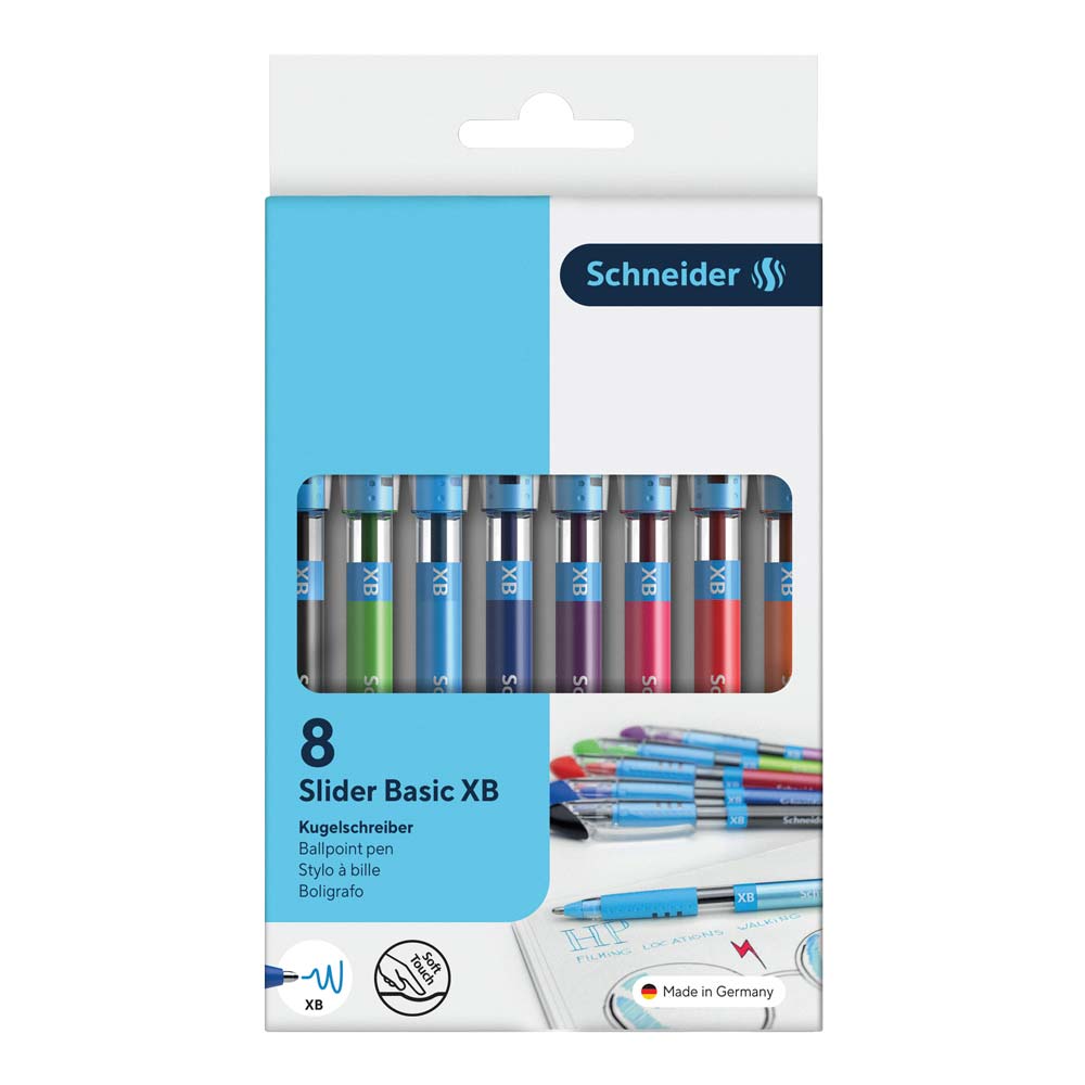 BASIC Ballpoint Pen XB, Wallet 8 pieces - Assorted