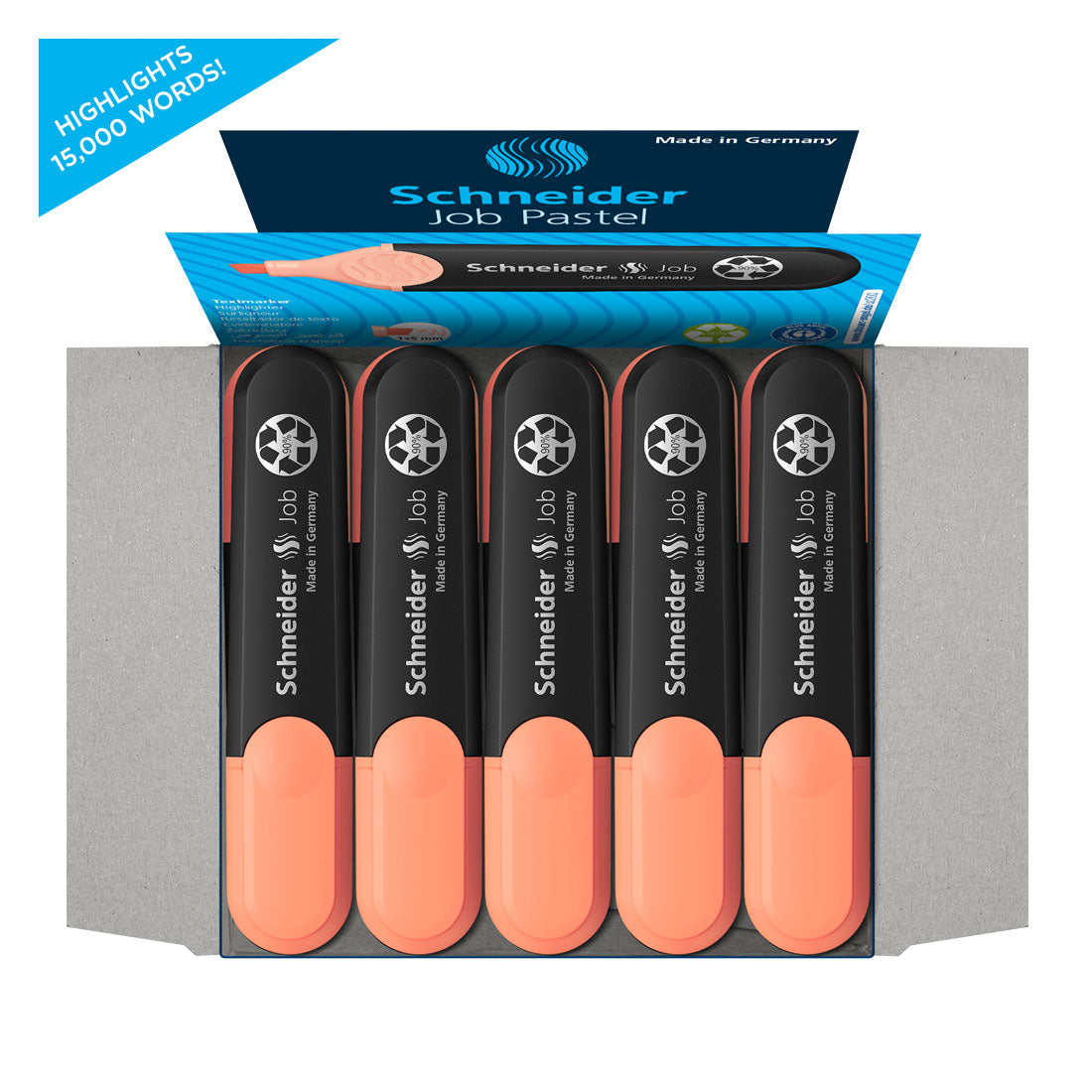 Job Pastel Highlighter, Box of 10un.#ink-color_peach