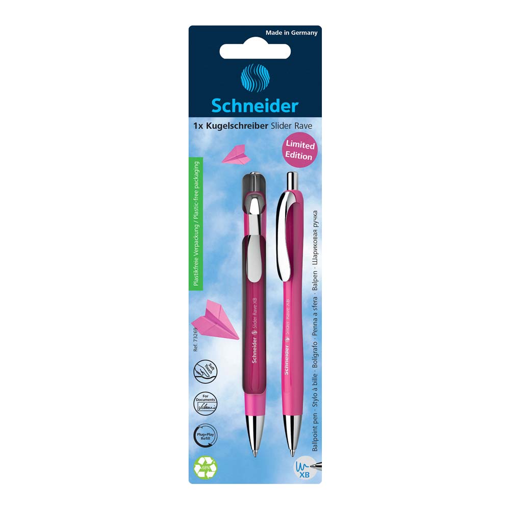 Schneider Rave Ballpoint Pen XB#color_power-pink