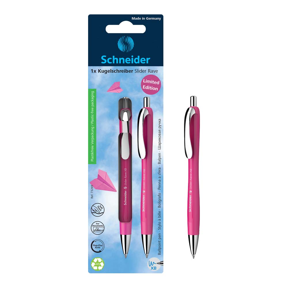 Schneider Rave Ballpoint Pen XB#color_power-pink