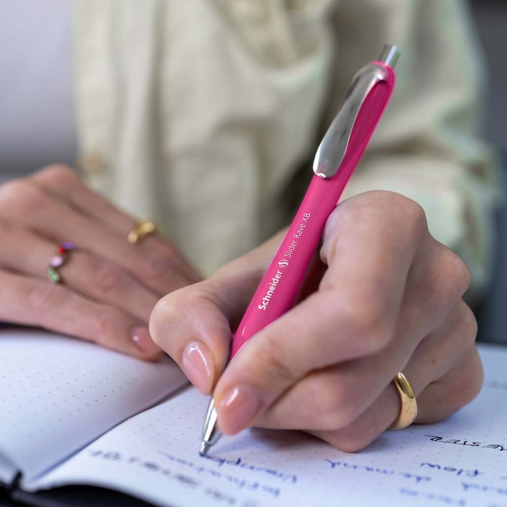 Schneider Rave Ballpoint Pen XB#color_power-pink