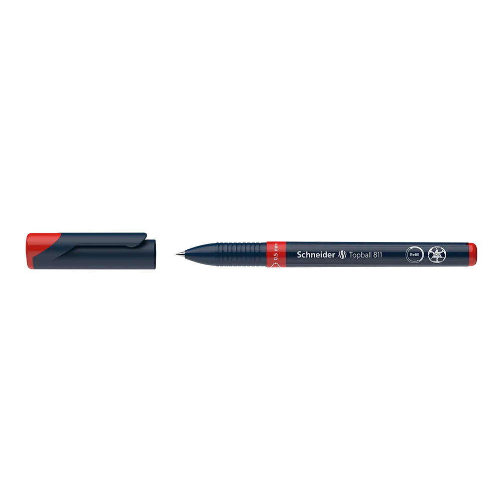 Topball 811 Rollerball 0.5mm, Box of 10#ink-color_red