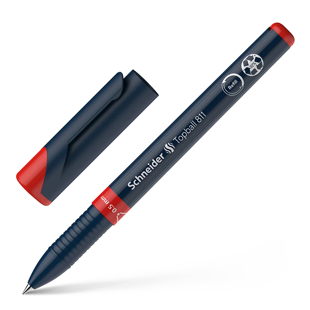 Topball 811 Rollerball 0.5mm, Box of 10#ink-color_red