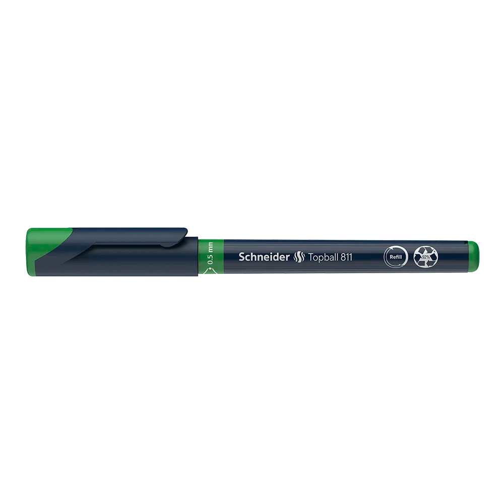 Topball 811 Rollerball 0.5mm, Box of 10#ink-color_green