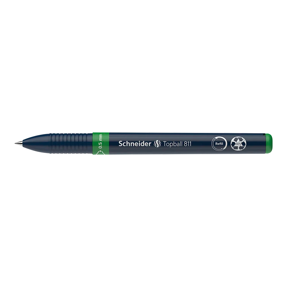 Topball 811 Rollerball 0.5mm, Box of 10#ink-color_green