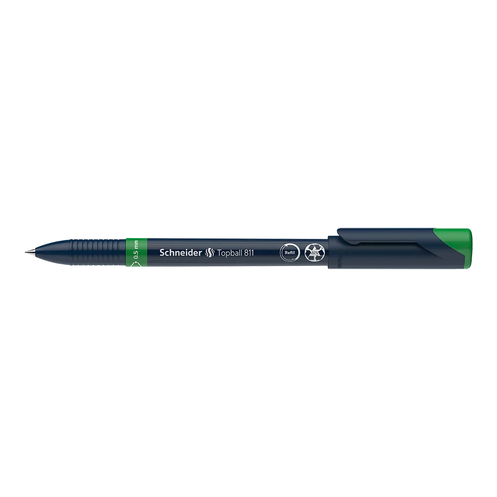 Topball 811 Rollerball 0.5mm, Box of 10#ink-color_green