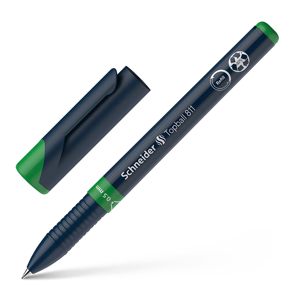 Topball 811 Rollerball 0.5mm, Box of 10#ink-color_green