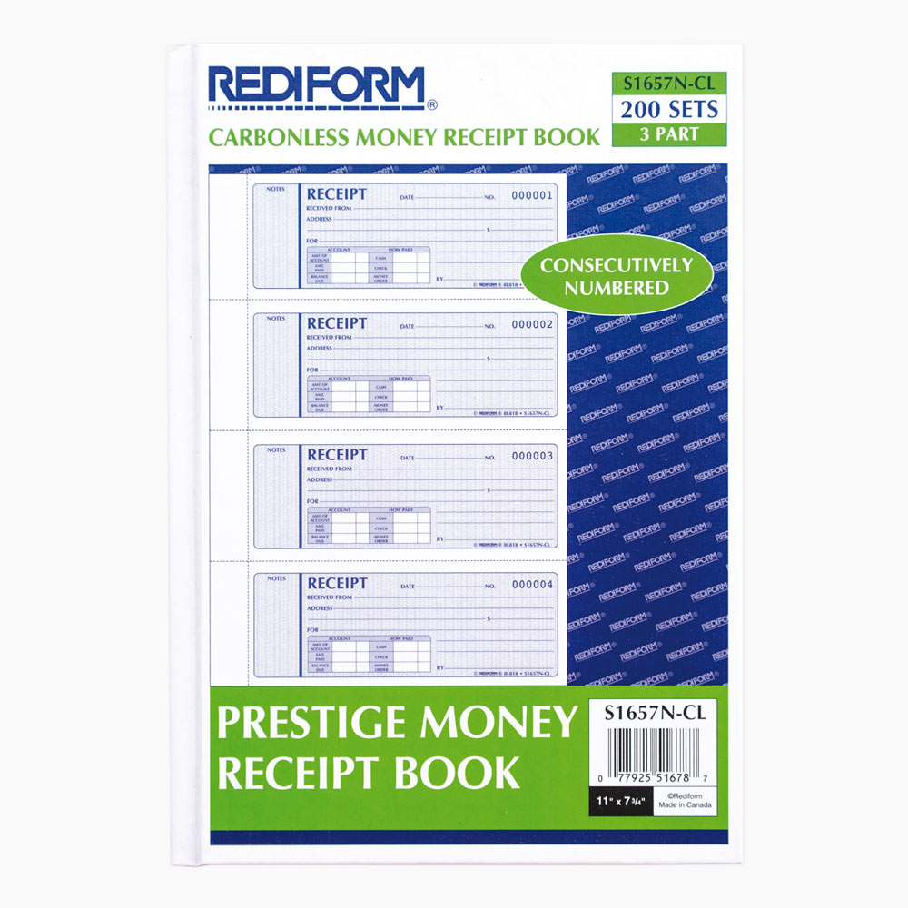 Money Receipt Book S1657NCL