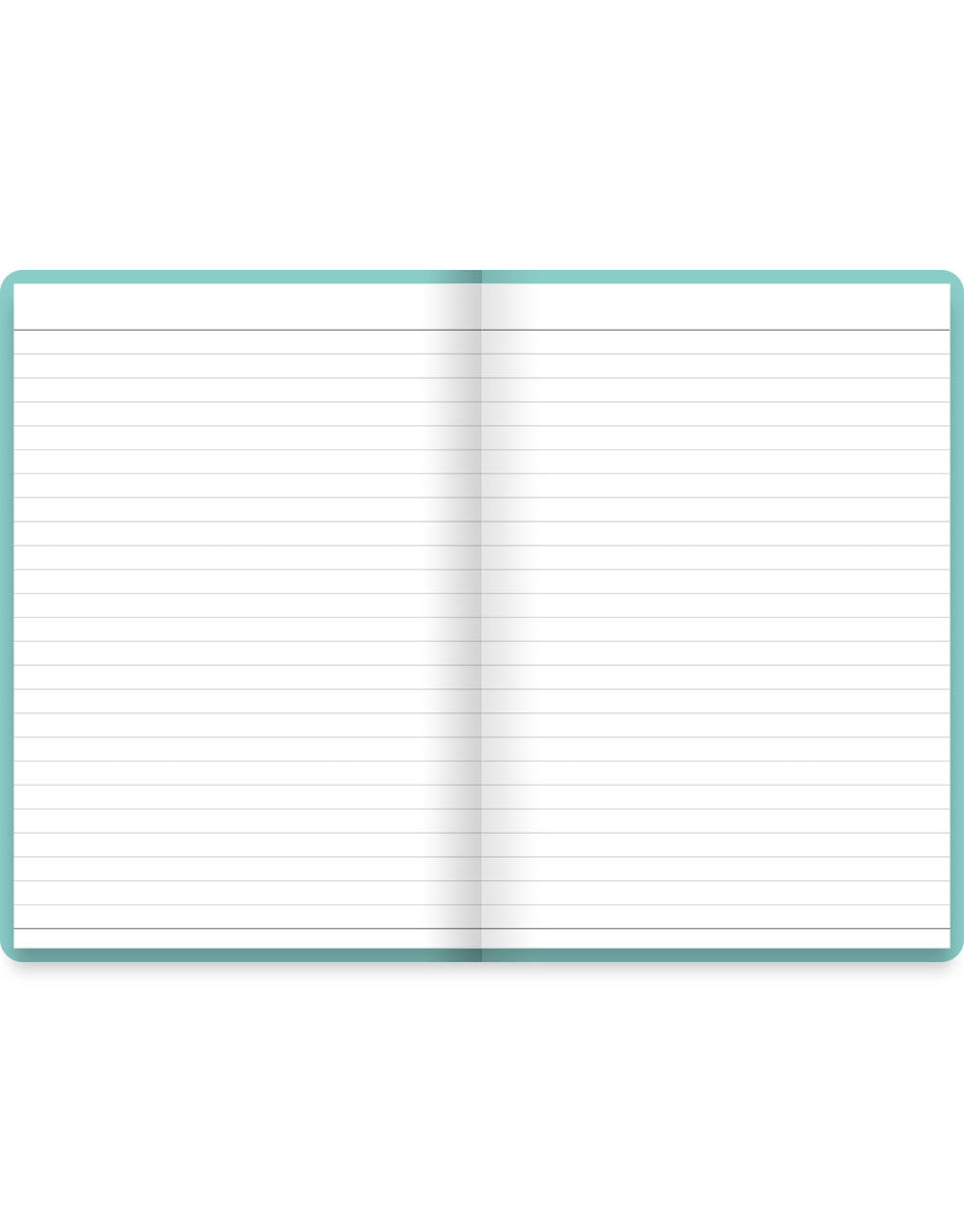 Dazzle A5 Ruled Notebook Turquoise#color_turquoise